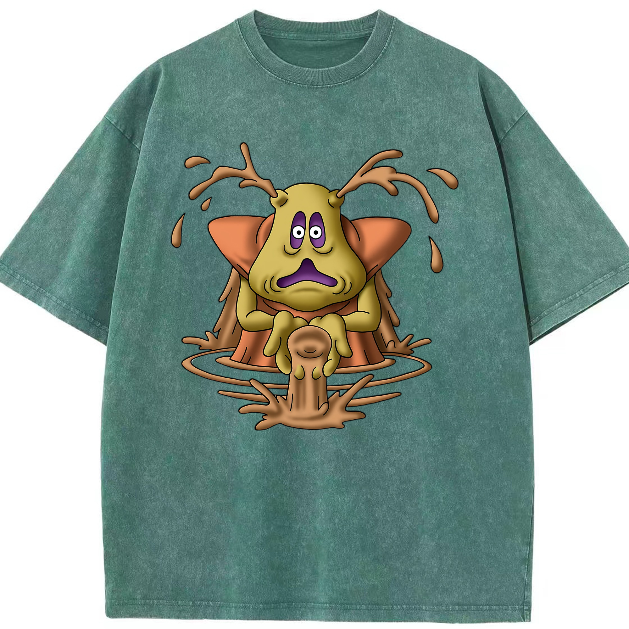 （画像用） ドラゴンクエスト Doragon Kuesuto Dragon Quest 綿100% ヴィンテージ風 半袖Tシャツ（フロントプリント）